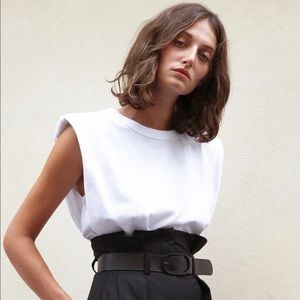 The Frankies Shop Eva Padded Muscle T-Shirt